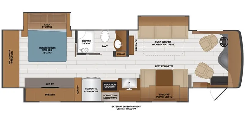 2024 Fleetwood Frontier 34GT floor plan