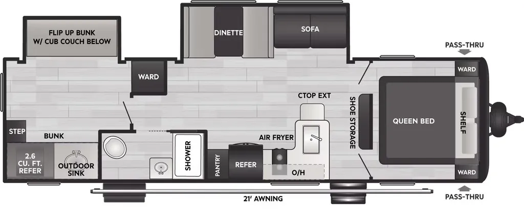 2026 Keystone Coleman Light 29BX floor plan