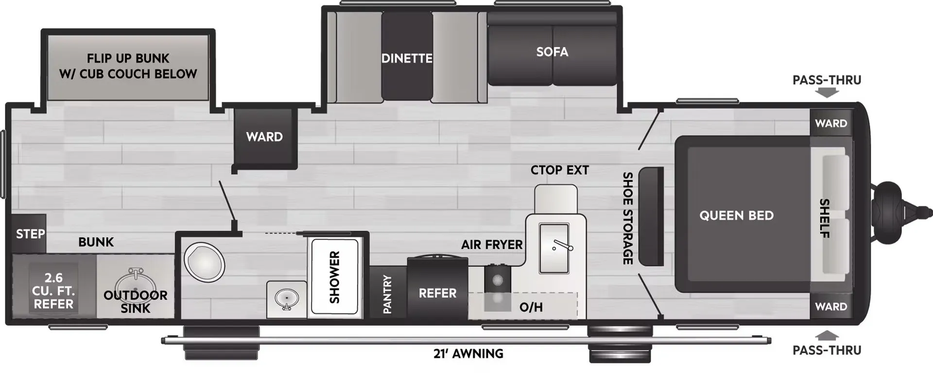 2026 Keystone Coleman Light 29BX - Floor plan
