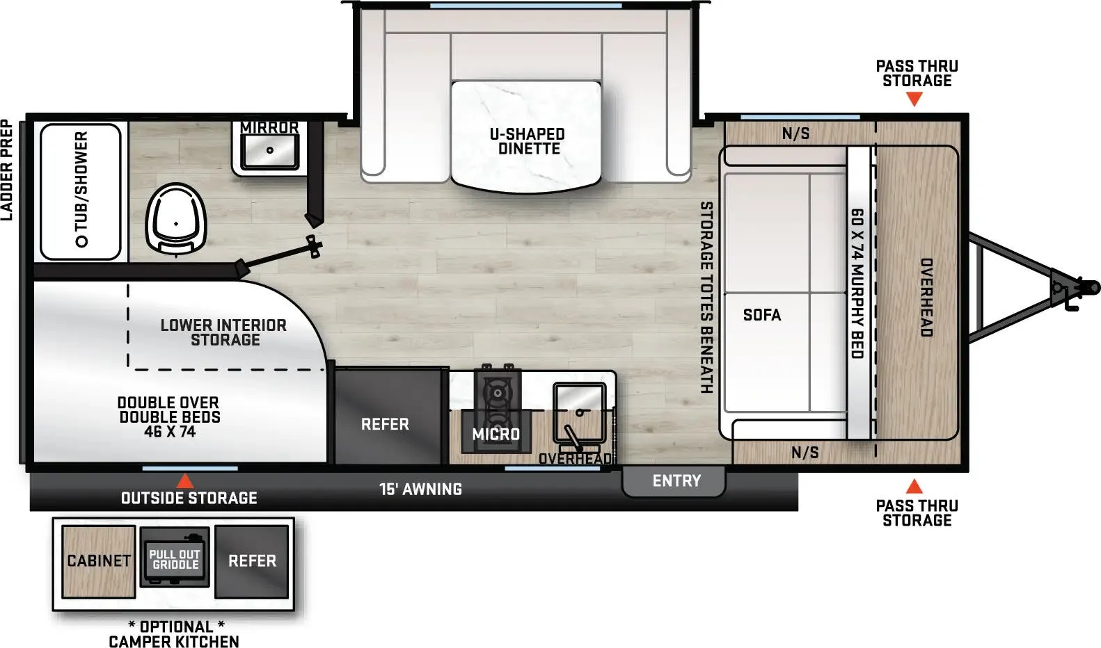 Coachmen Catalina Summit Series 7 7 184BHS floor plan