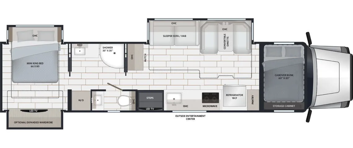 Renegade RV Classic 41CMB floor plan