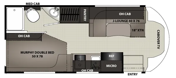 Coachmen Cross Trail Transit 21XG floor plan