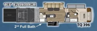 Heartland Torque TQ 396 floor plan