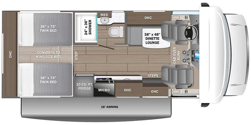 2026 Jayco Redhawk SE 22TF floor plan