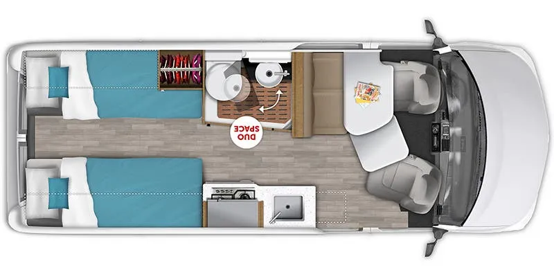 Roadtrek Pivot Base floor plan