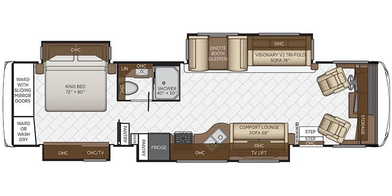 Newmar Canyon Star 3722 floor plan
