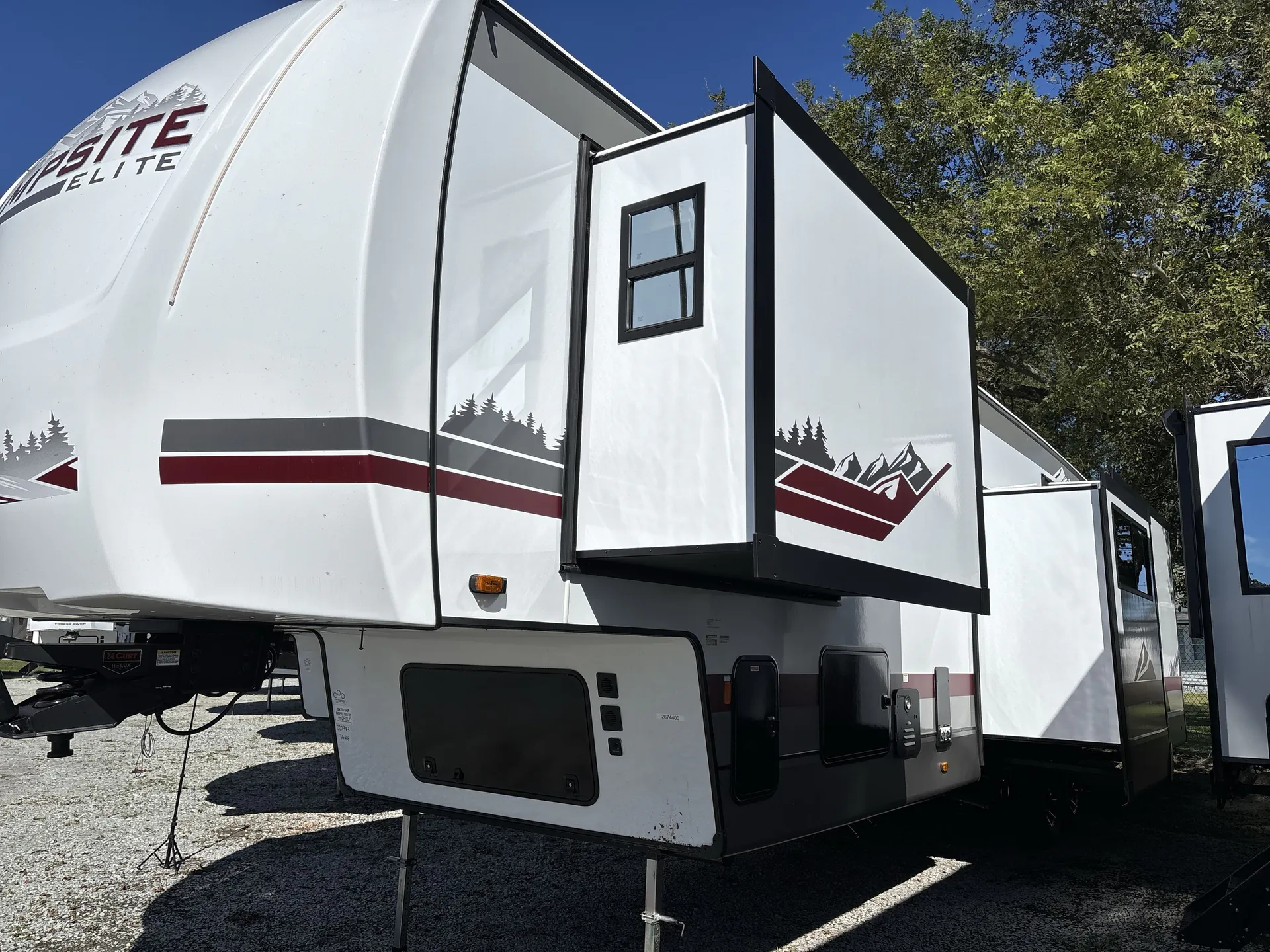 2027 Forest River Campsite Elite 36RF — off campside