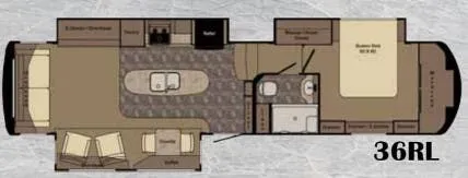 CrossRoads Redwood 36RL floor plan