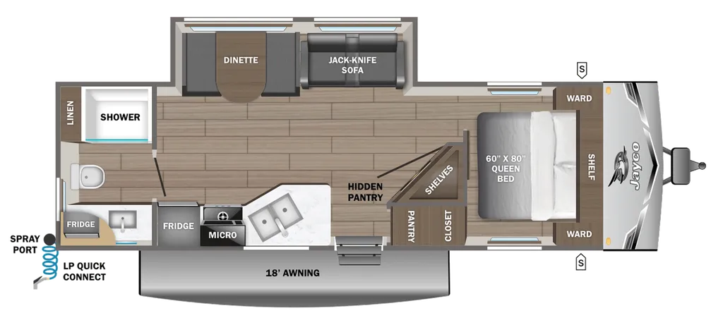 2026 Jayco Jay Flight SLX 265MWSW floor plan