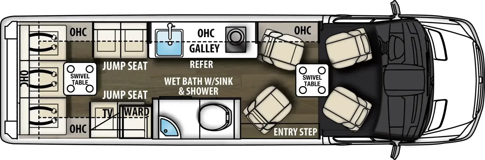 Coachmen Galleria 24Q floor plan