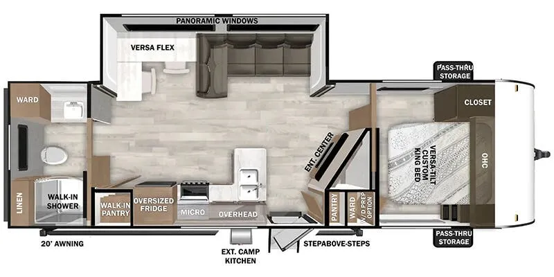 2025 Forest River Wildwood 26RBS - Floor plan