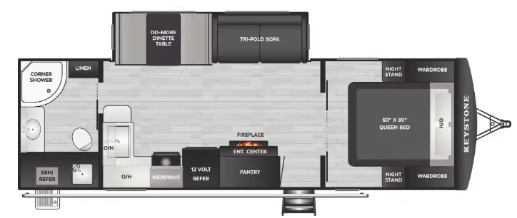 2026 Keystone Passport 2605RB floor plan