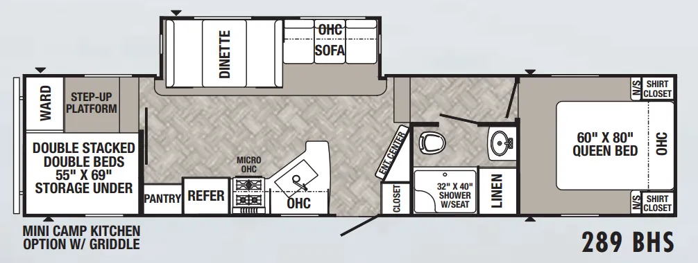 Palomino Puma 289BHS floor plan