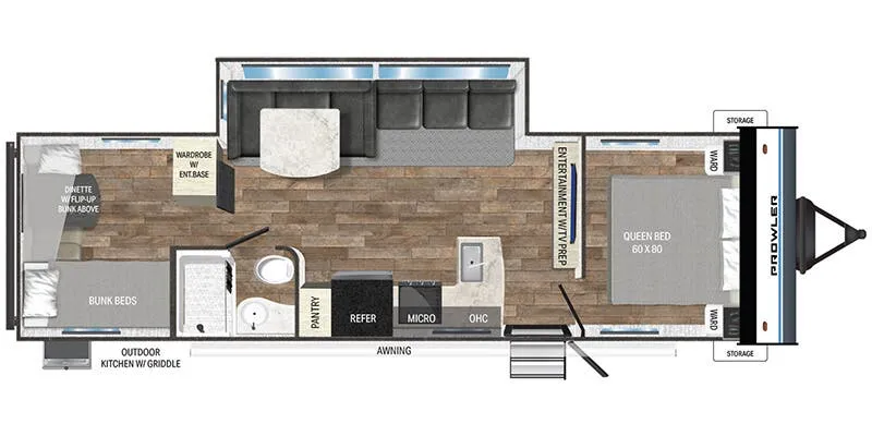 Heartland Prowler 3105BH floor plan