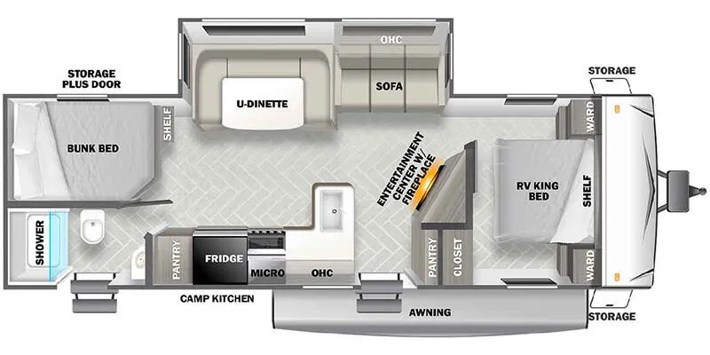 Forest River EVO Southwest T2650 floor plan