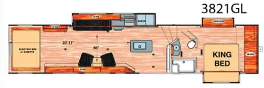 Eclipse Iconic 3821GL floor plan