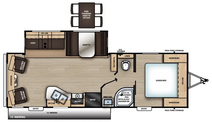 Coachmen Catalina Legacy Edition 263RLS floor plan