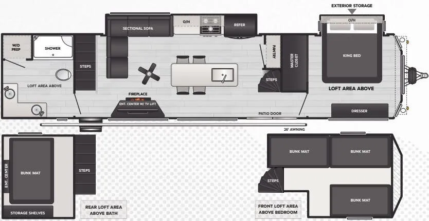 2025 Keystone Retreat 391CLDL - Floor plan