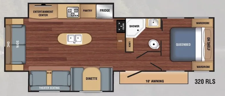 Braxton Creek BX 320RLS floor plan