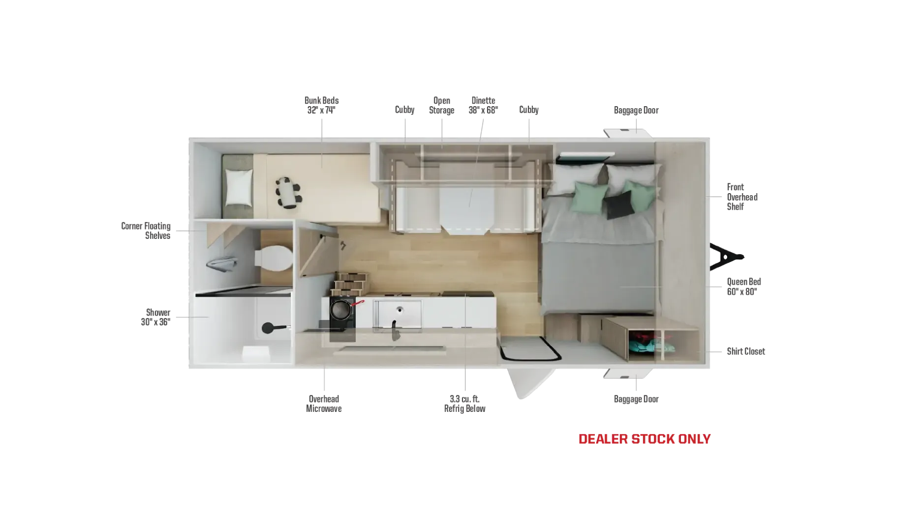 Winnebago Access 15BH floor plan