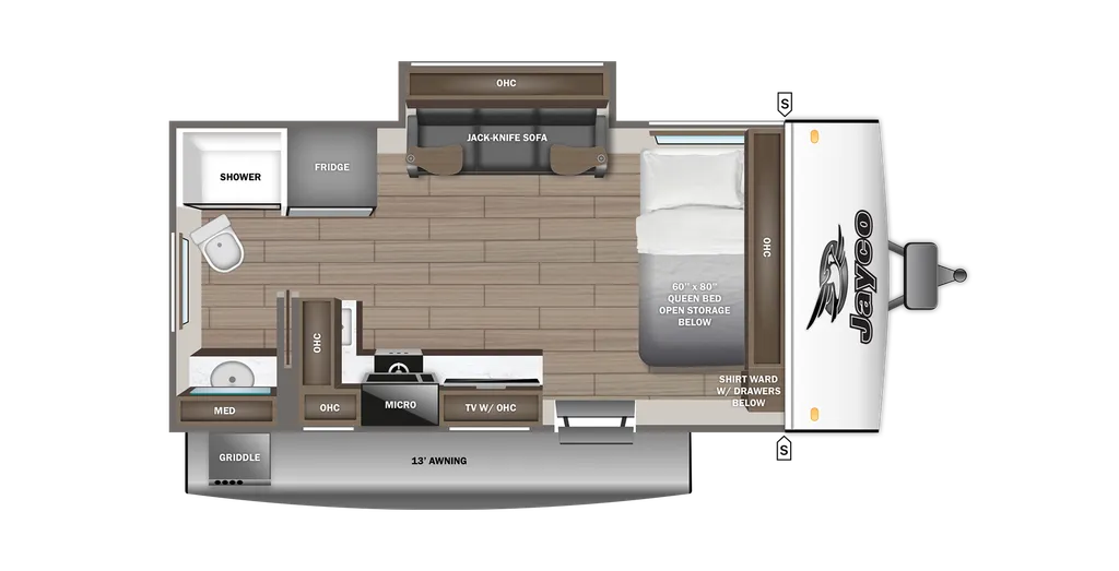 2026 Jayco Jay Feather Air 16RB floor plan