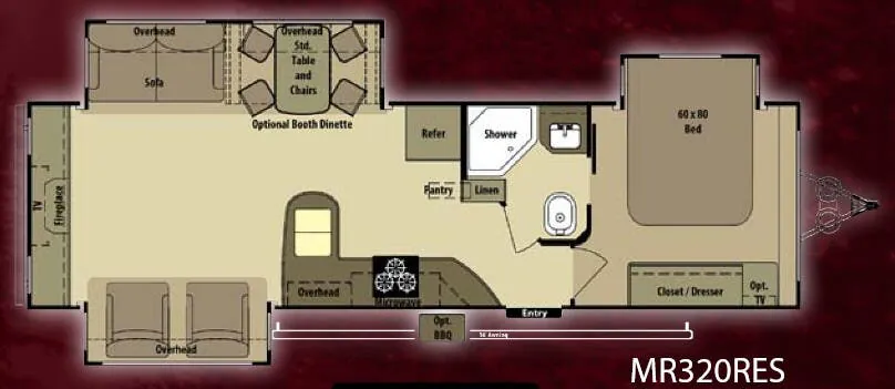 Highland Ridge Mesa Ridge MR320RES floor plan