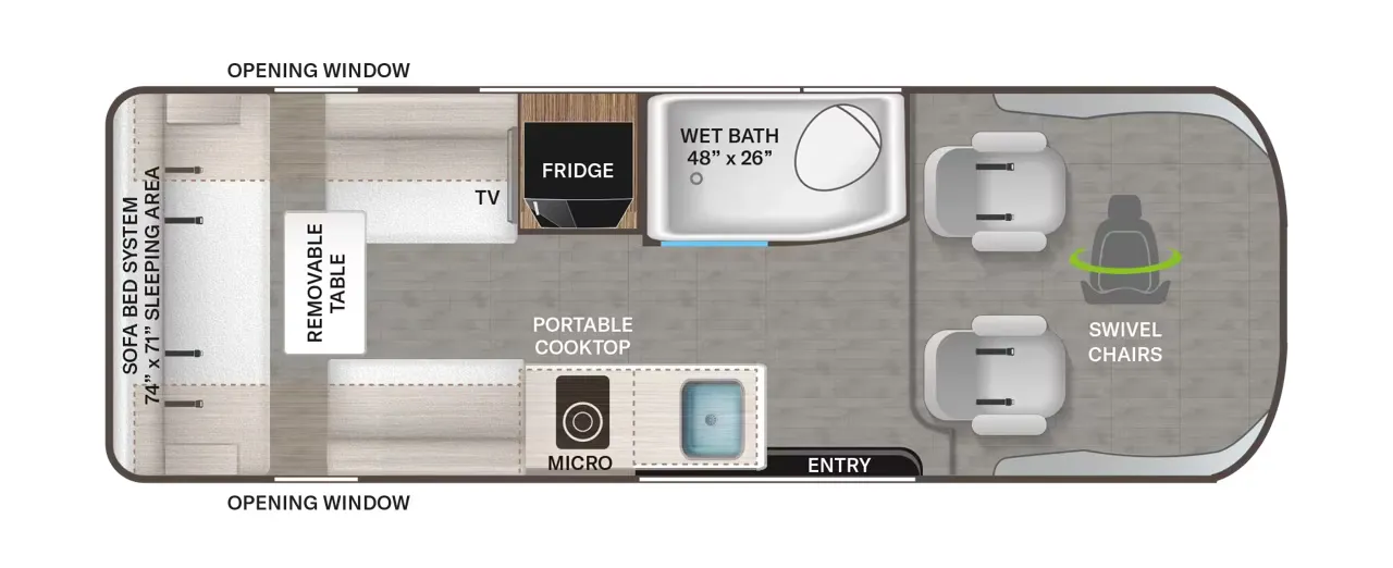 Thor Motor Coach Sequence 20Y floor plan