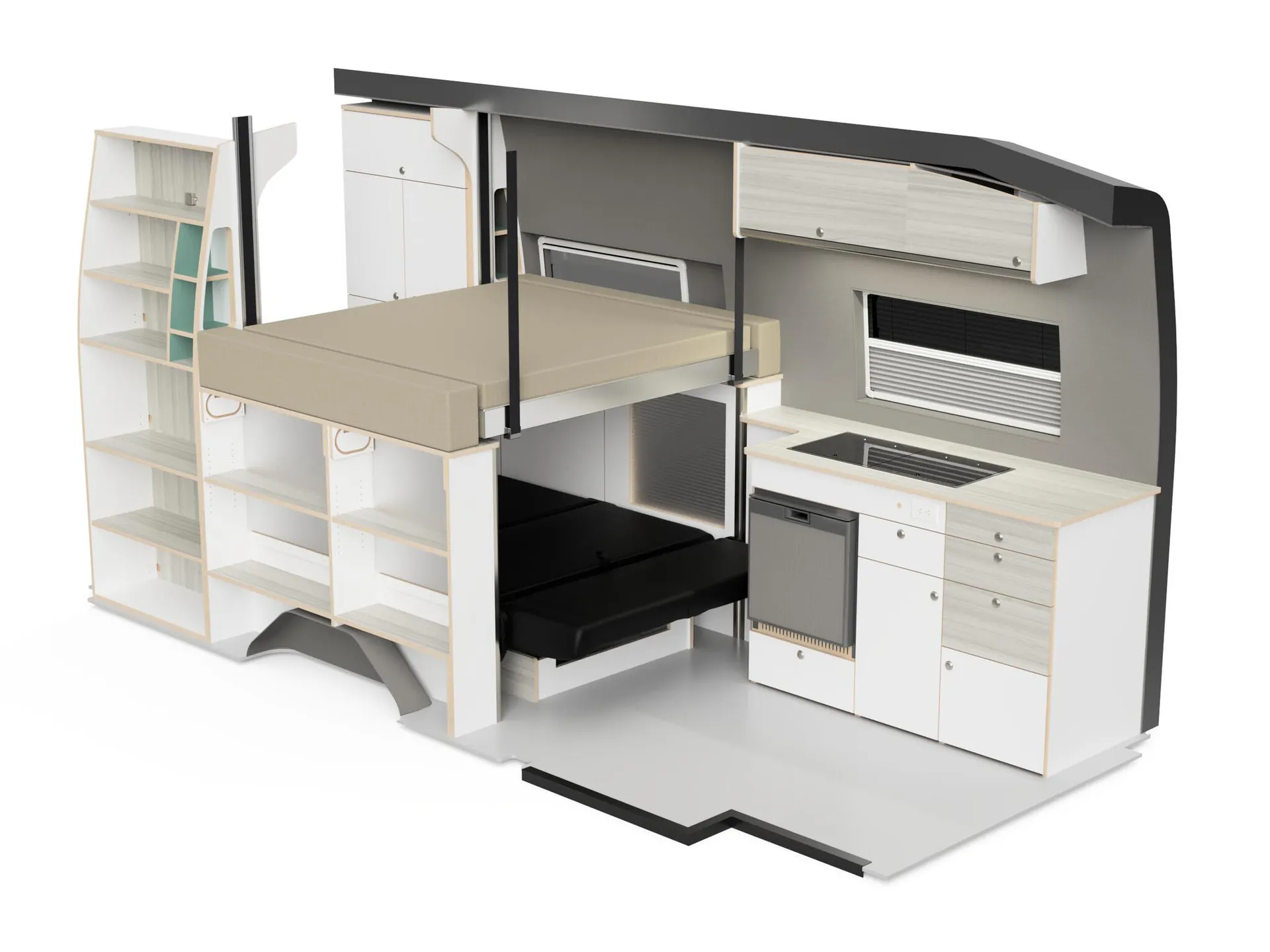 Wilderness Vans West Coast Double floor plan