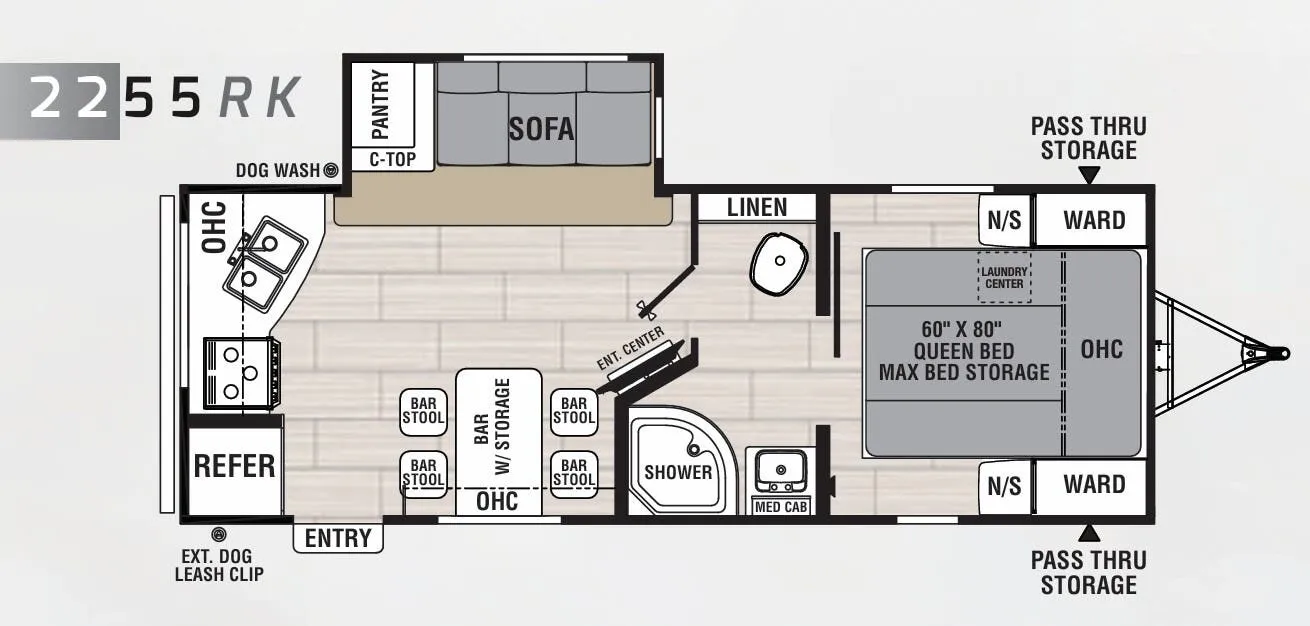 Coachmen Northern Spirit 2255RK floor plan