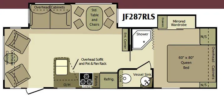 Highland Ridge Open Range Journeyer JF287RLS floor plan