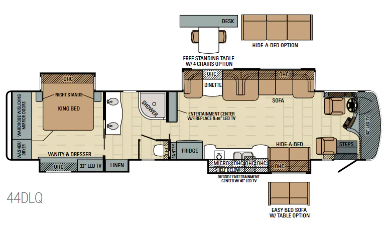 Entegra Coach Anthem 44DLQ floor plan