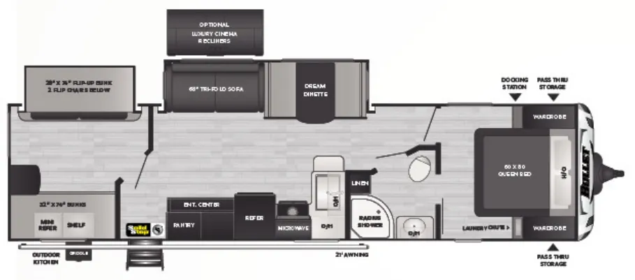 Keystone Bullet 331BHS exterior