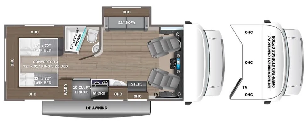 Entegra Coach Qwest SE 24T floor plan