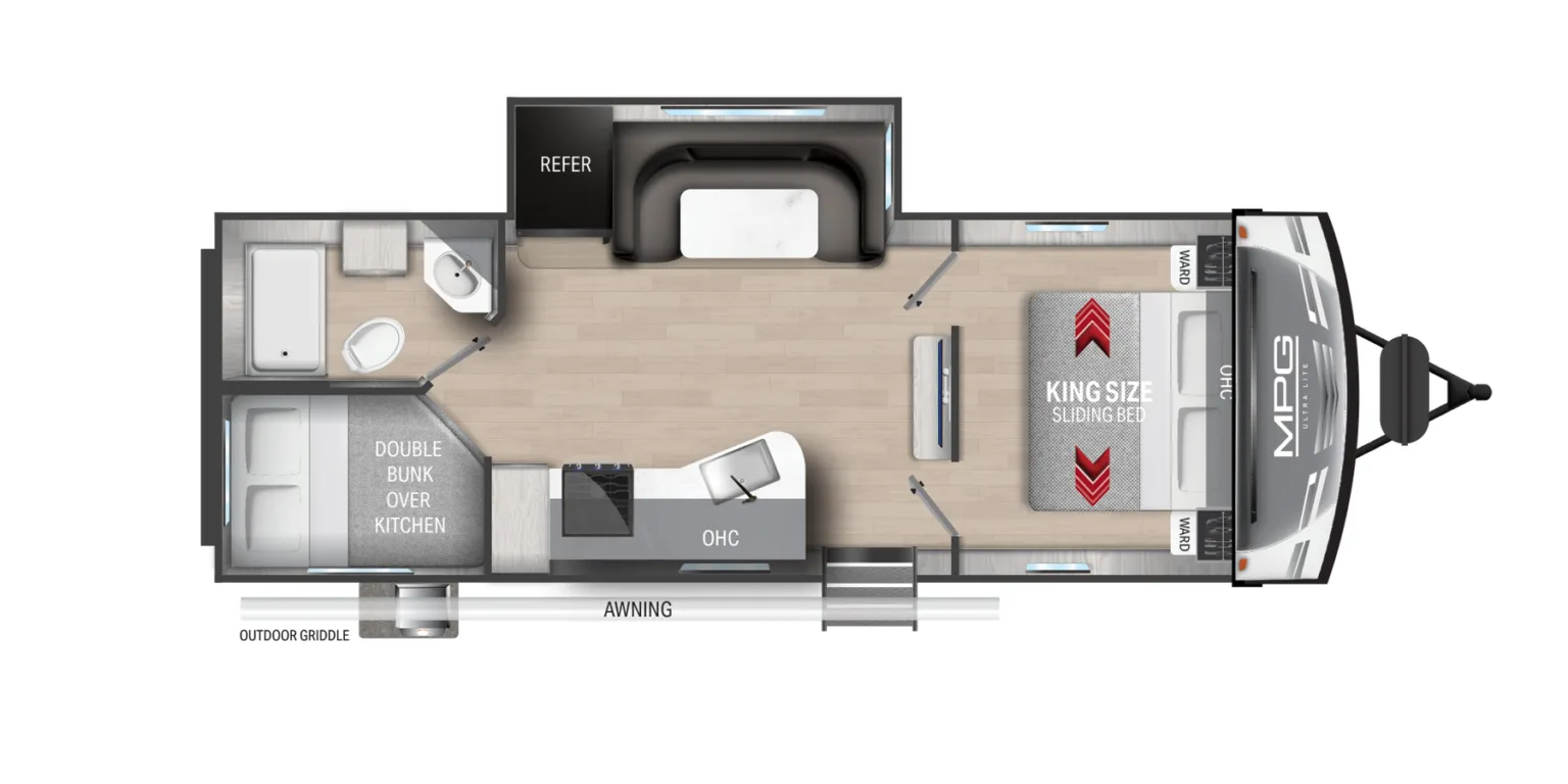 Cruiser RV MPG 2500BH floor plan