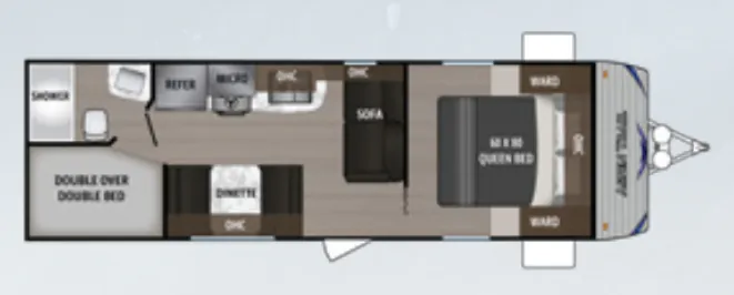 Dutchmen Aspen Trail LE 25BH floor plan