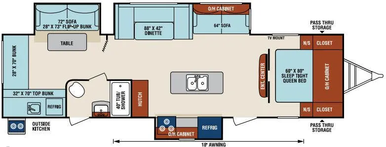 Venture RV SportTrek ST320VIK floor plan
