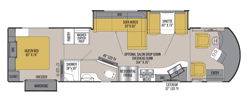 Coachmen Sportscoach SRS 360DL floor plan