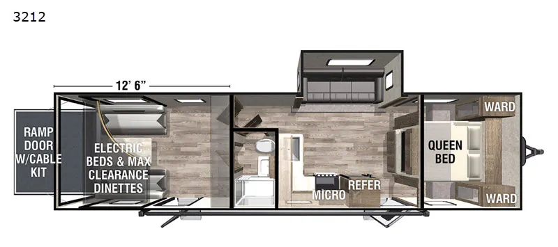 2020 Forest River XLR Hyperlite 3212 - Floor plan