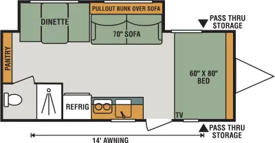 K-Z Escape E191SS floor plan