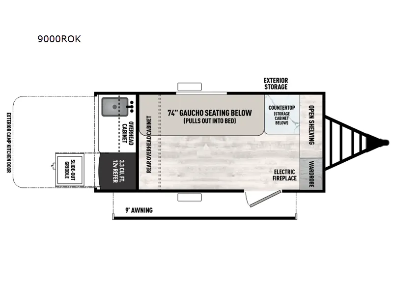 2024 Forest River Viking 9000ROK - Floor plan