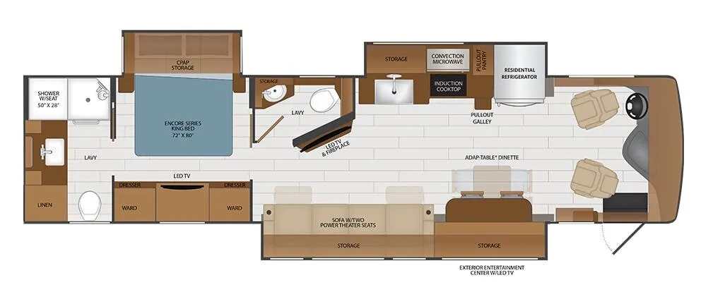 Fleetwood Frontier 37S floor plan