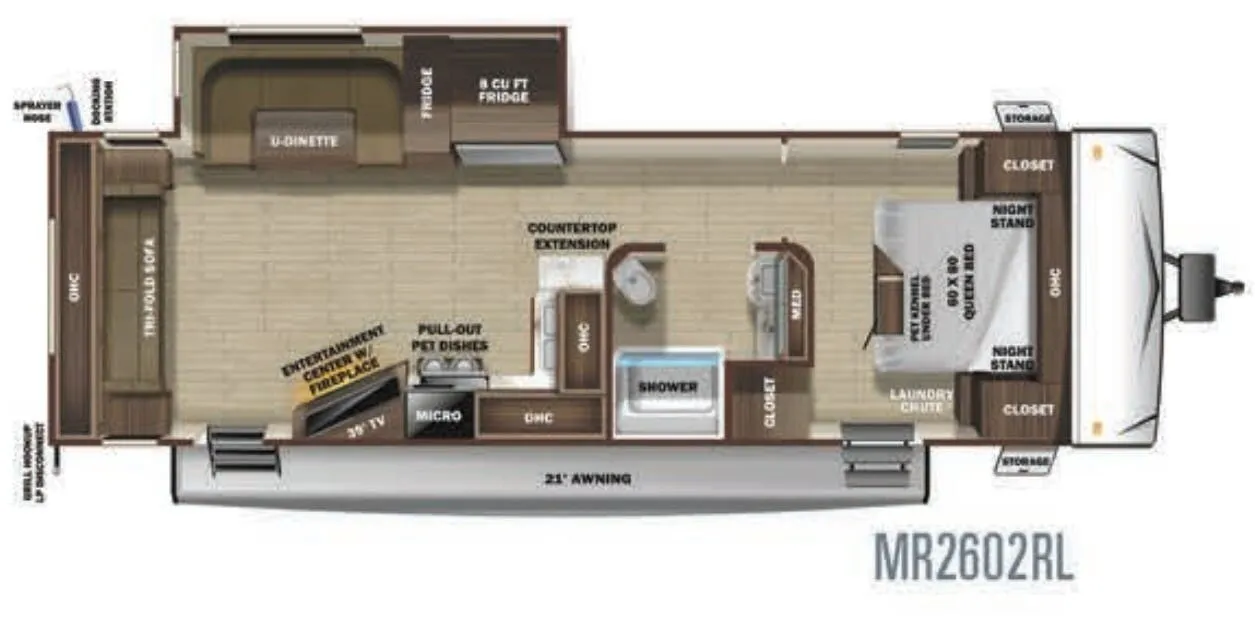 Highland Ridge Mesa Ridge Lite MR2602RL floor plan