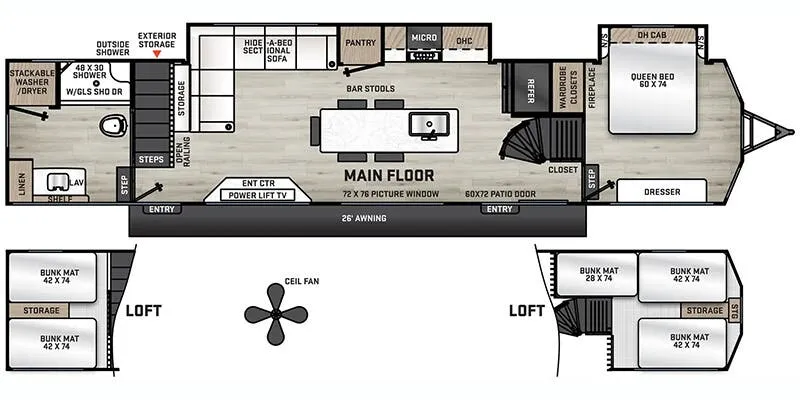 Coachmen Catalina Destination 42CONDO floor plan