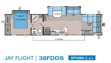Jayco Jay Flight 38FDDS floor plan