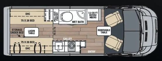 Coachmen Nova 20D floor plan