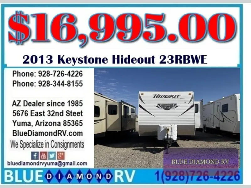 2013 Keystone RV Hideout 23RB - Main photo