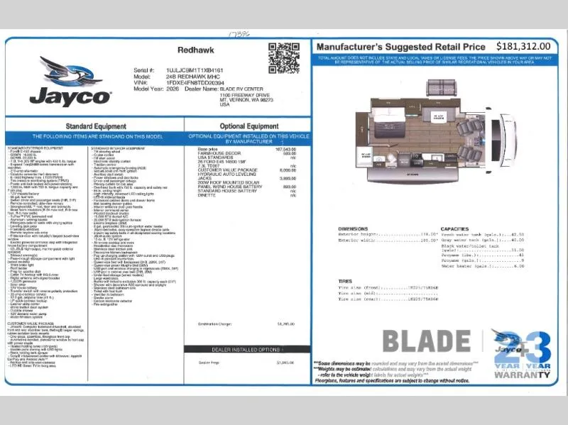 2026 Jayco Redhawk 24B - Photo 3