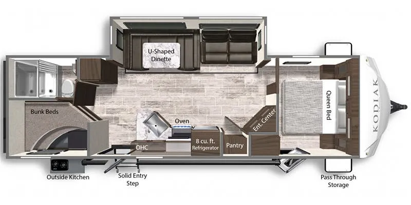2021 Dutchmen RV Kodiak Ultra-Lite 289BHSL floor plan