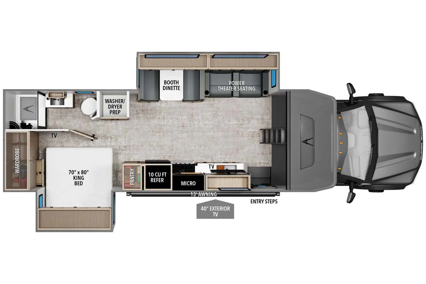 2026 Grand Design Lineage Series F 31ZW - Floor plan