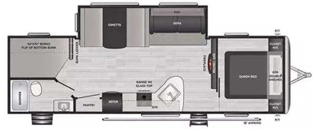 2022 Keystone Springdale 282BH - Floor plan